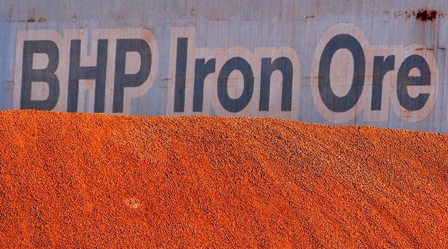 必和必拓第二季度铁矿产量上涨3% 符合预期